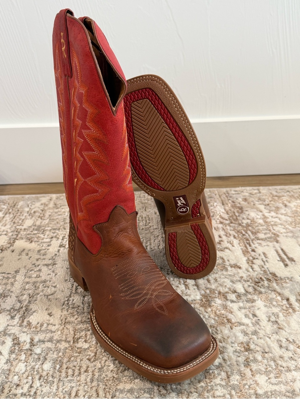 Tony Lama 3R Series Buckaroo Western Boot (Style 3R4026) Size 8.5 D